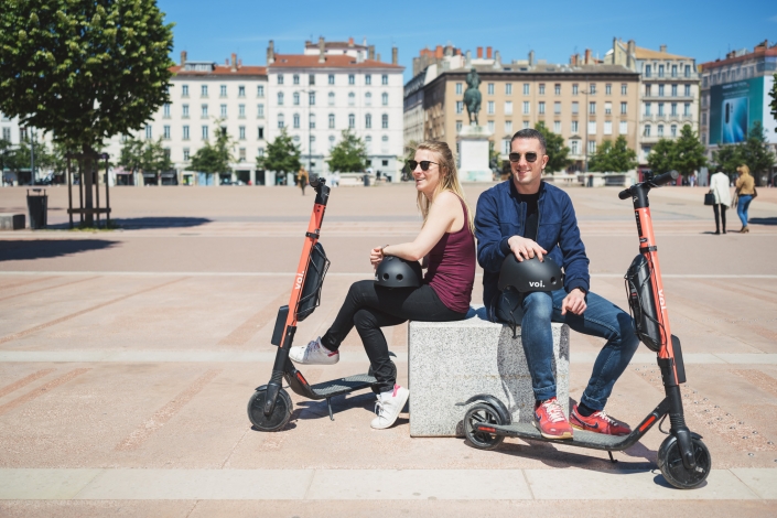 Aurélien AUDY - photographe LYON - portrait - shooting VOI Technology trottinettes électrique lifestyle réseaux sociaux